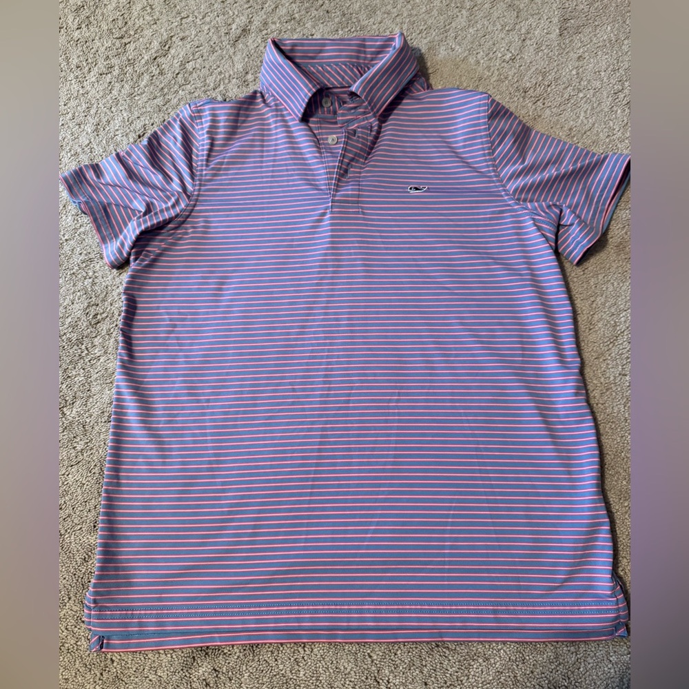 👕Vineyard Vines Boys Sankaty Polo - size Medium/12-14